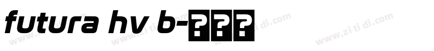 futura hv b字体转换